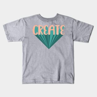 Create 3D lettering font Kids T-Shirt